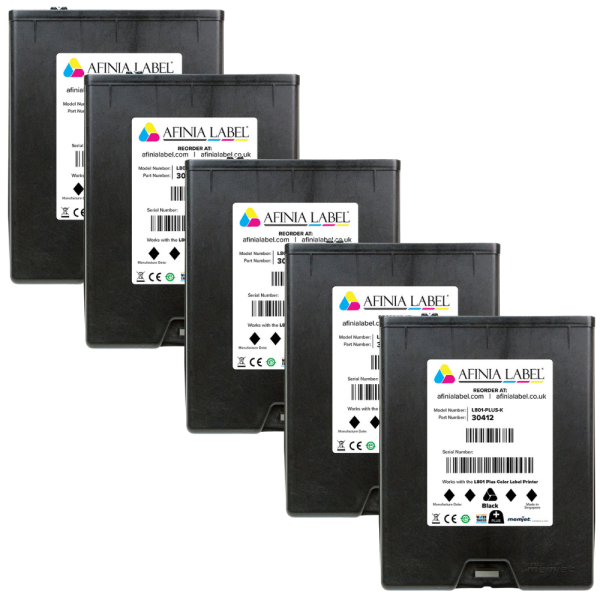Afinia L801plus Schwarz Tintenkartuschen Set 5er